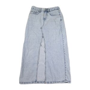 Bailey Denim Maxi Pencil Skirt Front Slit Light Wash Size 4 Preppy Boho Y2k